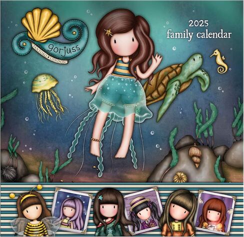 Santoro Gorjuss 2025 Wall Calendar Ray of Light - 13 Month Calendar Runs Jan'25 to Jan'26 - For Gorjuss Fans with Beautiful Images Every Month - For Her Sister Friend Mom Girlfriend (Family) in Saudi Arabia