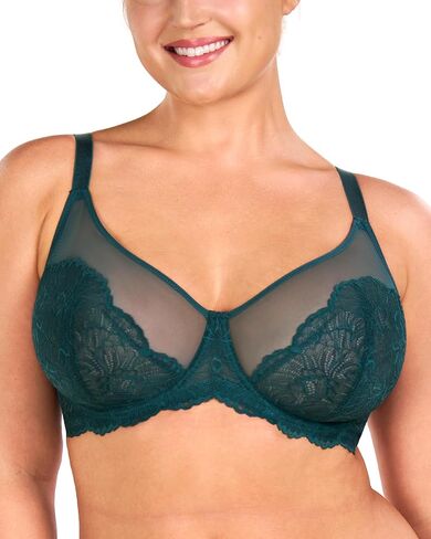 HSIA Minimizer Bras for Women, Full Coverage Lace Bra for Heavy Breasts Unlined Bras with Underwire, Black 40DD in Saudi Arabia