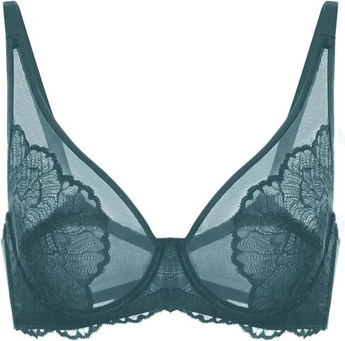 HSIA Minimizer Bras for Women, Full Coverage Lace Bra for Heavy Breasts Unlined Bras with Underwire, Black 40DD in Saudi Arabia