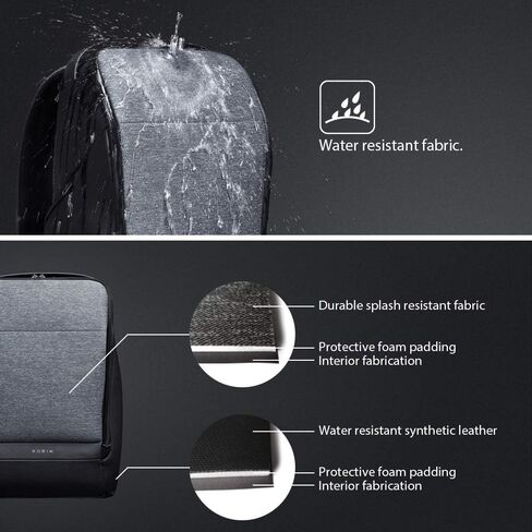 KORIN Anti-Theft Travel Backpack 15.6 inch Laptop Bag with 2.0 USB Charging Port Waterproof TSA Laptop Backpack for Women and Men in Saudi Arabia