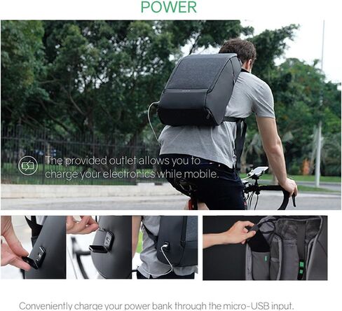 KORIN Anti-Theft Travel Backpack 15.6 inch Laptop Bag with 2.0 USB Charging Port Waterproof TSA Laptop Backpack for Women and Men in Saudi Arabia