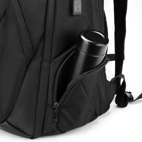 Swissdigital Design Men's Laptop Backpack for College and Business Travel with Integrated USB Charging Port and RFID Protection Fits Laptops up to 15.6 inch (Terabyte NG SD1695-01) in Saudi Arabia
