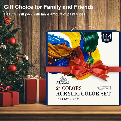 PHOENIX Skin Tone Acrylic Paint, 6 Colors x 2 Fl Oz / 59ml Flesh Colored Model Paint Set, Plastic Miniature Figures Paints for Adults, Art Supplies for Canvas Painting in Kuwait