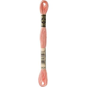 DMC 117-3824 Mouline Stranded Cotton Six Strand Embroidery Floss Thread, Light Apricot, 8.7-Yard