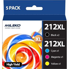 202XL Ink Cartridges Remanufactured Replacement for Epson 202 XL 202XL T202 XL Ink Cartridges to use with Epson Workforce WF-2860 Home XP-5100 All-in-One Inkjet Printer (4 Pack)