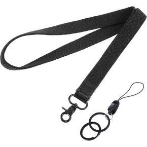 Stretchy Neck Lanyard, Detachable Premium Soft Fabric Neck Lanyard with Removable Buckle Long Badge Lanyard for Keys Wallet Phone