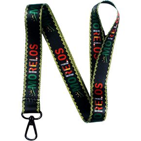 Morelos Mexico Keychain Lanyard - ID Badge Lanyard for Keys Fob Passport Cruise - ID Holder Keychain for Men Women - Mexican Gifts - Mexican Favors for Party - Llaveros Para Llaves