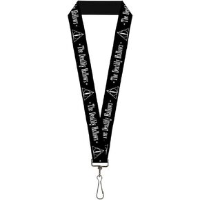 Lanyard Harry Potter The Deathly Hallows Symbol Black White