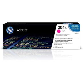 HP 304A Magenta Toner Cartridge | Works with HP Color LaserJet CM2320 MFP, HP Color LaserJet CP2025 Series | CC533A