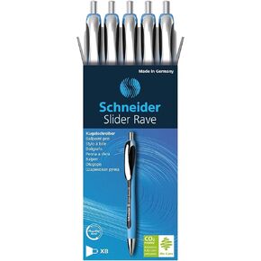 Schneider Slider Rave XB Ballpoint Pen, 5/Pack
