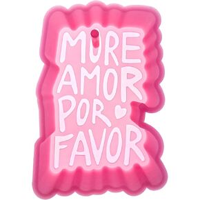 (300 Design Optional) MUBYOK M487 More Amor Por Favor Silicone Freshie Mold for Baking Aroma Beads Car Freshie Supplies