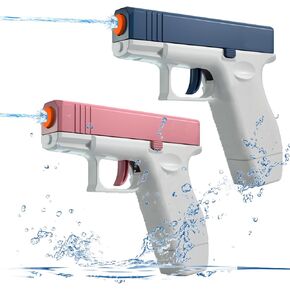 2 عبوة مدفع مائي للأطفال - مدافع بخار ماء ماء Soaker Soaker 100cc سعة ألعاب مسدس المياه للبنين الصغار ، الهدايا الصيفية المثالية لسباحة البليار