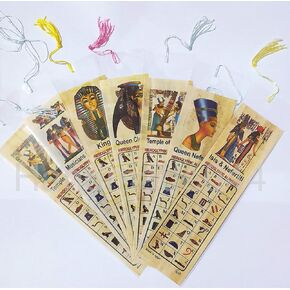 Egyptian Papyrus Paper Set of 10 Bookmarks Book Marks History Educational Set