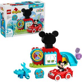 LEGO DUPLO Disney Mickey Mouse Clubhouse & Car Building Kit - Color Sorting Sensory Toy with Spinning Wheel - Toy for Toddlers, Girls, and Boys, Ages 2+ - Birthday Gift for Preschoolers - 10454