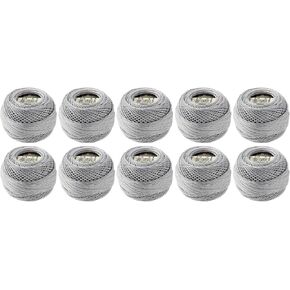 DMC Pearl Cotton Balls, Size 8, White