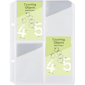 10 Pack Card Sleeves for Yoto Card, Top Loading Card Pages Sleeves for Yoto Card Case, 80 Pockets Double-Sided Clear Card Sleeves for Yoto Cards, Bank Card, ID Card