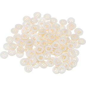 HARFINGTON 100pcs 18L Sewing Buttons 15/32"(11.5mm) Resin Round Flat 4-Hole Craft Replacement Buttons for Coats Sewing Clothing and DIY, Red