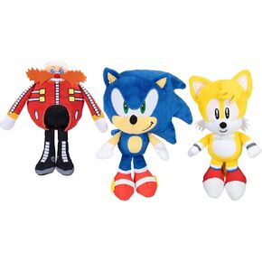 Sonic the Hedgehog 9 "Plush 3-Pack Sonic ، Dr. Eggman ، Tails. in Kuwait