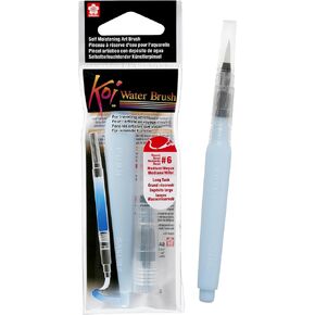 SAKURA Koi Water Brush - Water Brush for Watercolor - 9 ml Tank - Medium Brush Tip