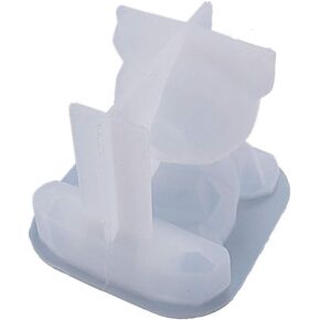 Lazys Bear Phone Stand Mold Crystal Epoxy Resin Mould Cartoon 3D Animal Silicone Moulds Cellphone Stand Making Molds, 9cm, as the picture shows