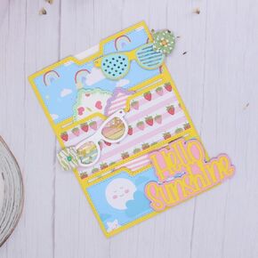 KSCRAFT A5 Planner Pocket Slot Metal Cutting Dies Stencils for DIY Scrapbooking Decorative Embossing DIY Paper Card