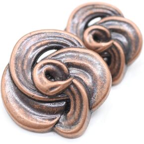 Floral Gold Metal Shank Buttons - 12 Pcs - 3 Size Options - Luxury Floral Round Wave Metal Shank Buttons for Men Women Blazer Coat Uniform Shirt Suit and Jacket Sewing Craft DIY FLR5233