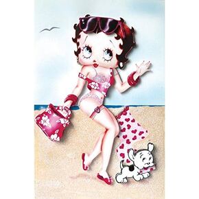 Betty Boop Blank"3-D" Greetings Card Selection with Envelope (Stepping Out)