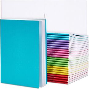 24 back blank books for Kids to Write Stories - A6 Colorful Books Bulk - Dounds Travel Journals Scrapbooks for الطلاب رسم (4.3 × 5.5 بوصة)