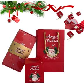 Surprise Gift Box Explosion - 2023 Newly Surprise Gift Box Set, Pop-Up Explosion Gift Box, Unique Folding Bouncing Red Envelope Gift Box, Christmas Birthday Surprise Blast Gift Boxes (Christmas