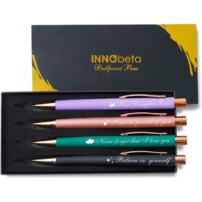 InnoBeta Daughter Gifts, Ballpoint Pen Set of 4, Gift Ideas for Daughter on Birthday, Christmas