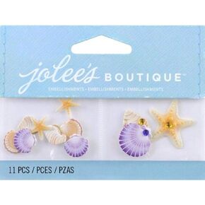Jolee's Boutique Scrapbooking Embellishment, Mini Seashells