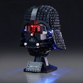 LED Light Kit for Lego Darth Vader Helmet 75304 Set, Compatible with Lego 75304 Building Blocks Model(Not Include Blocks Set)
