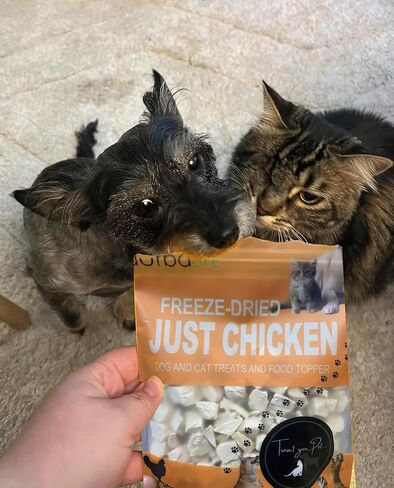 Freeze Dried Dog and Cat Treats Food Topper (2.0 oz, Duck & Chicken (2-Pack)) in Saudi Arabia