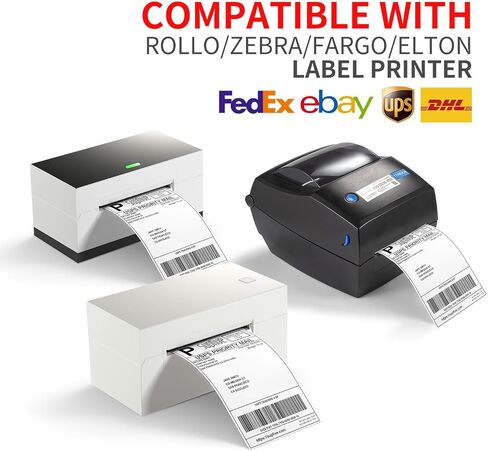 44-Up FBA Labels Fnsku Label Barcode Label ، 48.5 × 25.4 مم على A4 (100 ورقة ، 4400 ملصقات) ملصقات بريد إلكتروني بيضاء للاصطانة للليزر ونفاة الحبر. in Kuwait