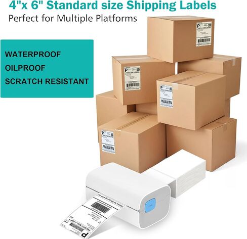 44-Up FBA Labels Fnsku Label Barcode Label ، 48.5 × 25.4 مم على A4 (100 ورقة ، 4400 ملصقات) ملصقات بريد إلكتروني بيضاء للاصطانة للليزر ونفاة الحبر. in Kuwait