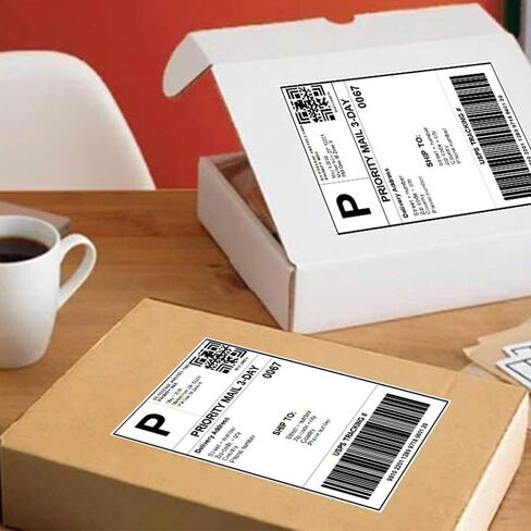 44-Up FBA Labels Fnsku Label Barcode Label ، 48.5 × 25.4 مم على A4 (100 ورقة ، 4400 ملصقات) ملصقات بريد إلكتروني بيضاء للاصطانة للليزر ونفاة الحبر. in Kuwait
