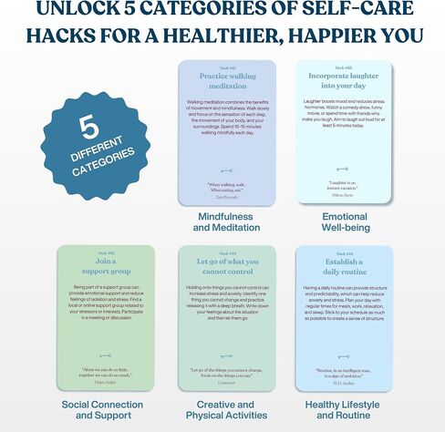 New Mom Gifts for Women - 100 Hack Cards for New Parents with Pro-Hacks to Make Parenting Easier - Thoughtful Postpartum Self Care Gift for First Time Moms, Dad, Baby Shower, 1st Mothers Day in Saudi Arabia