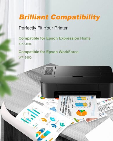 202XL Ink Cartridges Remanufactured Replacement for Epson 202 XL 202XL T202 XL Ink Cartridges to use with Epson Workforce WF-2860 Home XP-5100 All-in-One Inkjet Printer (4 Pack) in Saudi Arabia