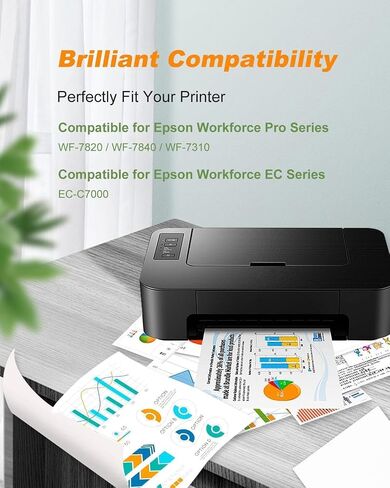 202XL Ink Cartridges Remanufactured Replacement for Epson 202 XL 202XL T202 XL Ink Cartridges to use with Epson Workforce WF-2860 Home XP-5100 All-in-One Inkjet Printer (4 Pack) in Saudi Arabia