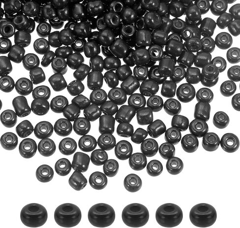 Harfington 2000pcs حبات زجاجية صغيرة 6/0 4 ملم من الخرز الصغير المستدير الصغير لخواتم حلق السوار لصنع المجوهرات ، بورجوندي الأحمر in Saudi Arabia