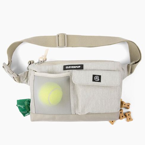 Dog Walk & Train Sling Bag - حقيبة معالجة 2 في 1 ، حامل حقيبة أنبوب ، فقرار ، جيب الهاتف - Crossbody/Fanny Pack ، حزام قابل للتعديل - لوحة فحص in Kuwait