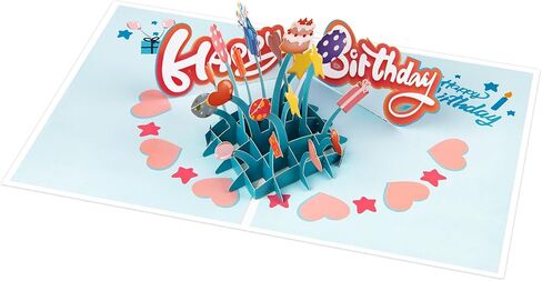Mini Element Pop Up Card Happy Birthday Greeting Card,3D Birthday Gift for Adults and Kids with Blank Note Card & Envelope, Foldable Celebration Cards for Daughter, Son, Mom, Dad, Friend, Children in Saudi Arabia