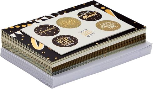 Paper Junkie 24 CAPT BANK CHARTARATIONS CARCENT و ENVERTS مع أختام الملصقات ، 6 تصميمات (4x6 بوصة) in Kuwait