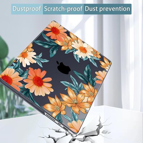 May Chen for MacBook Pro 14 inch M3 M2 M1 Chip (Models: A3401 A3185 A2918 A2995 A2779 A2442) 2021 2022 2023 2024 Release, Bow Print Hard Shell Case wtih Keyboard Cover, Sakura Pink Glitter in Saudi Arabia