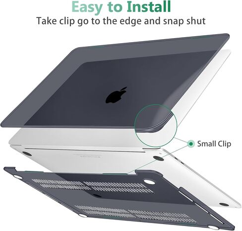 Tuiklol Compatible with MacBook Pro 13 inch Case 2022 2021 2020-2016 M2 M1 A2338 A2251 A2289 A2159 A1989 A1706 Touch Bar, Hard Shell Case + Keyboard Cover + Screen Protector, Airy Blue in Saudi Arabia