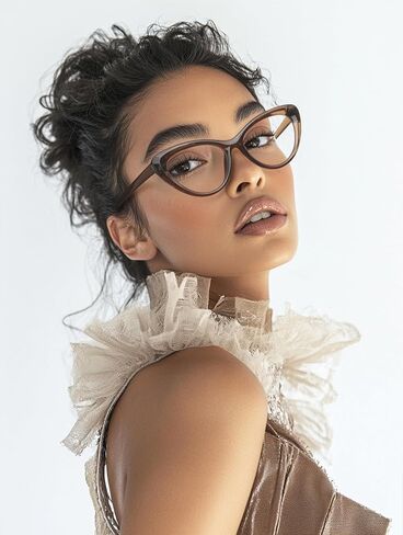 Oversized Cateye Blue Light Blocking Glasses Lightweight UV400 Anti Eyestrain TV Computer Gaming for Women Savannah in Saudi Arabia