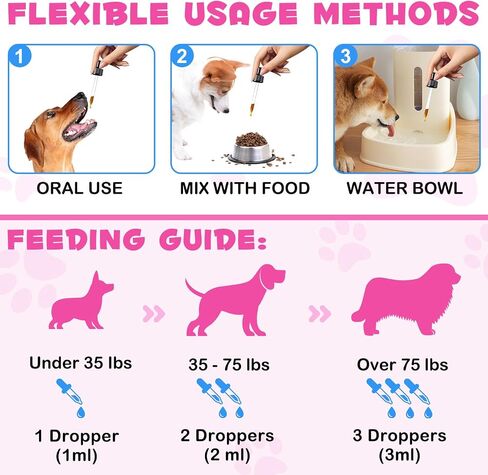 Liquid Collagen for Dogs | Collagen for Dogs | Liquid Collagen for Dogs | Liquid Collagen Skin and Coat | Itch Relief for Dogs with Allergies | Skin and Coat Supplement for Dogs Bacon Flavor 2fl.oz in Saudi Arabia