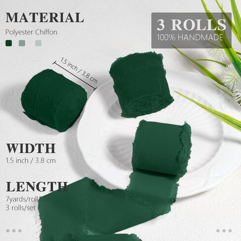 شريط الشيفون 1 1/2 بوصة × 21 ياردة ملونة مختلطة شرائط حريرية شيفون مجموعة 9 لفائف الهامش الشيفون شريط الشريط الشريط الشريط الشريط للهدية دعوات الزفاف in Kuwait