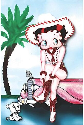 Betty Boop Blank"3-D" Greetings Card Selection with Envelope (Stepping Out) in Saudi Arabia