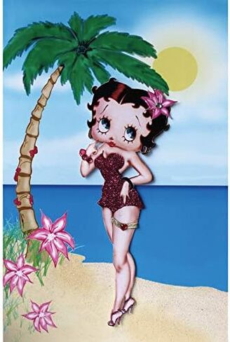 Betty Boop Blank"3-D" Greetings Card Selection with Envelope (Stepping Out) in Saudi Arabia